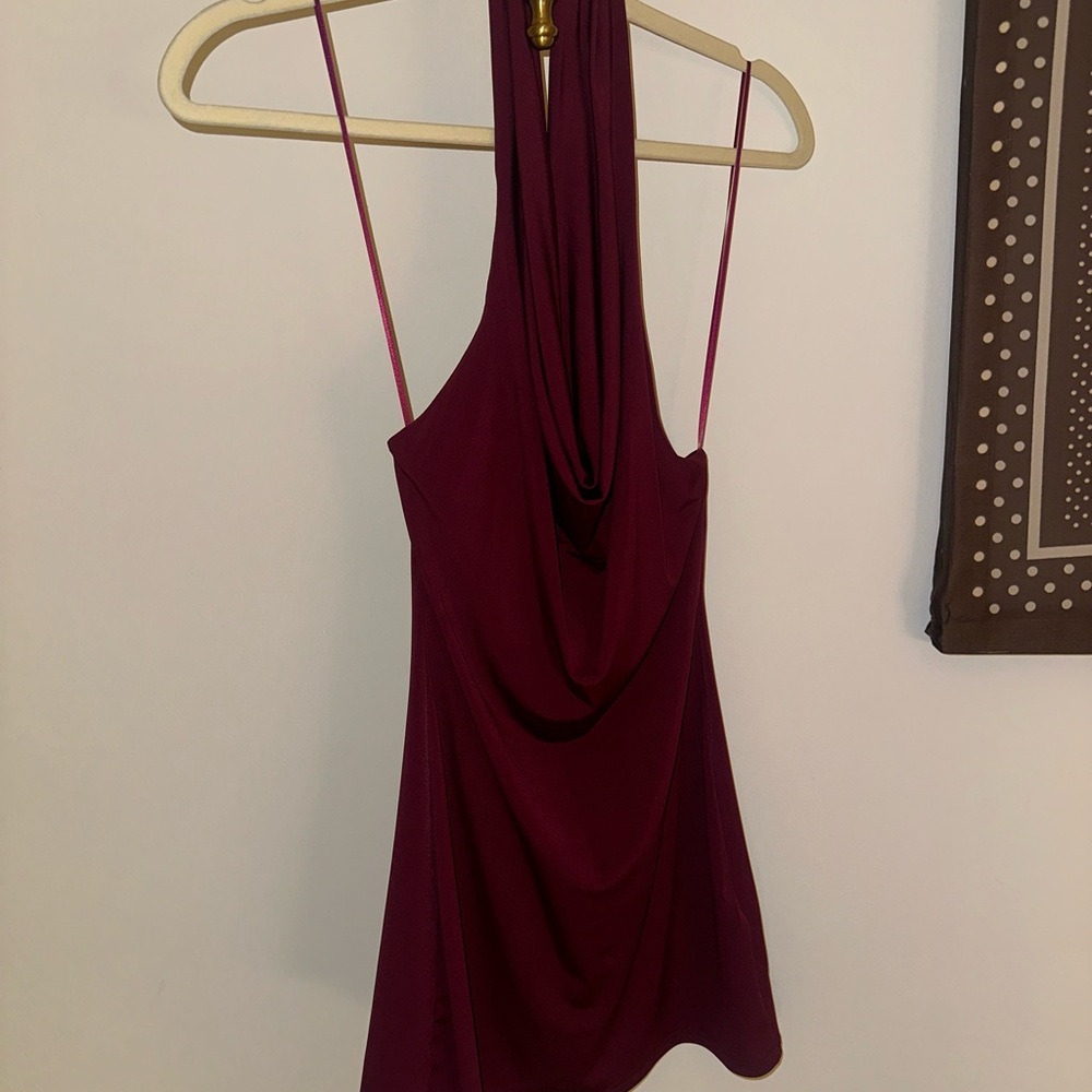 Urban Outfitters Women’s Cowl Neck Dress - Plum/Prune